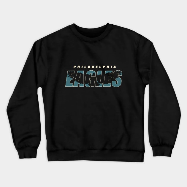 Philadelphia Eagles 2 by Buck Tee Crewneck Sweatshirt by Buck Tee